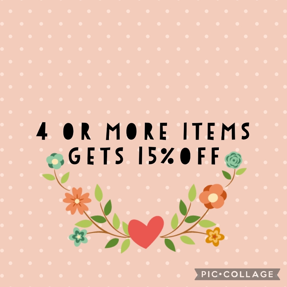 4 or more gets 15%off